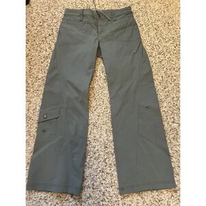Athleta New Green Mint Low Rise Sz 2P  Pants Bootcut Cargo  Women Lightweight